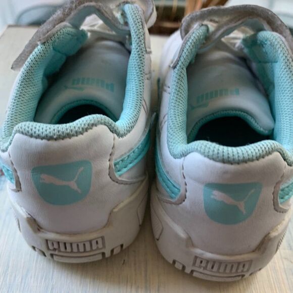 Puma Velcro Mint Green Sneaker Toddler Size 5 - Picture 5 of 8